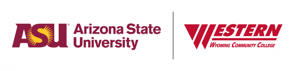 Western Wyoming Community College and ASU logo