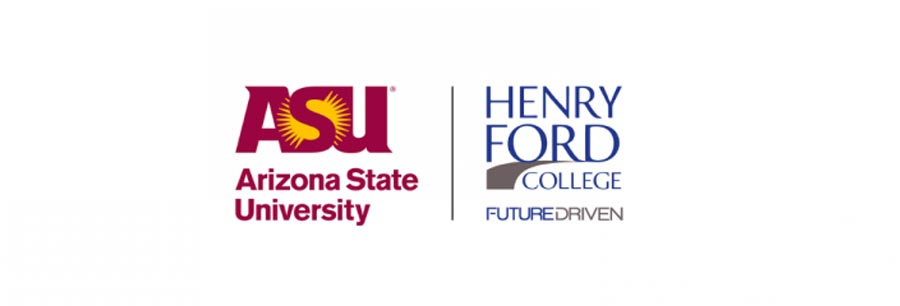 Henry Ford College and ASU logo